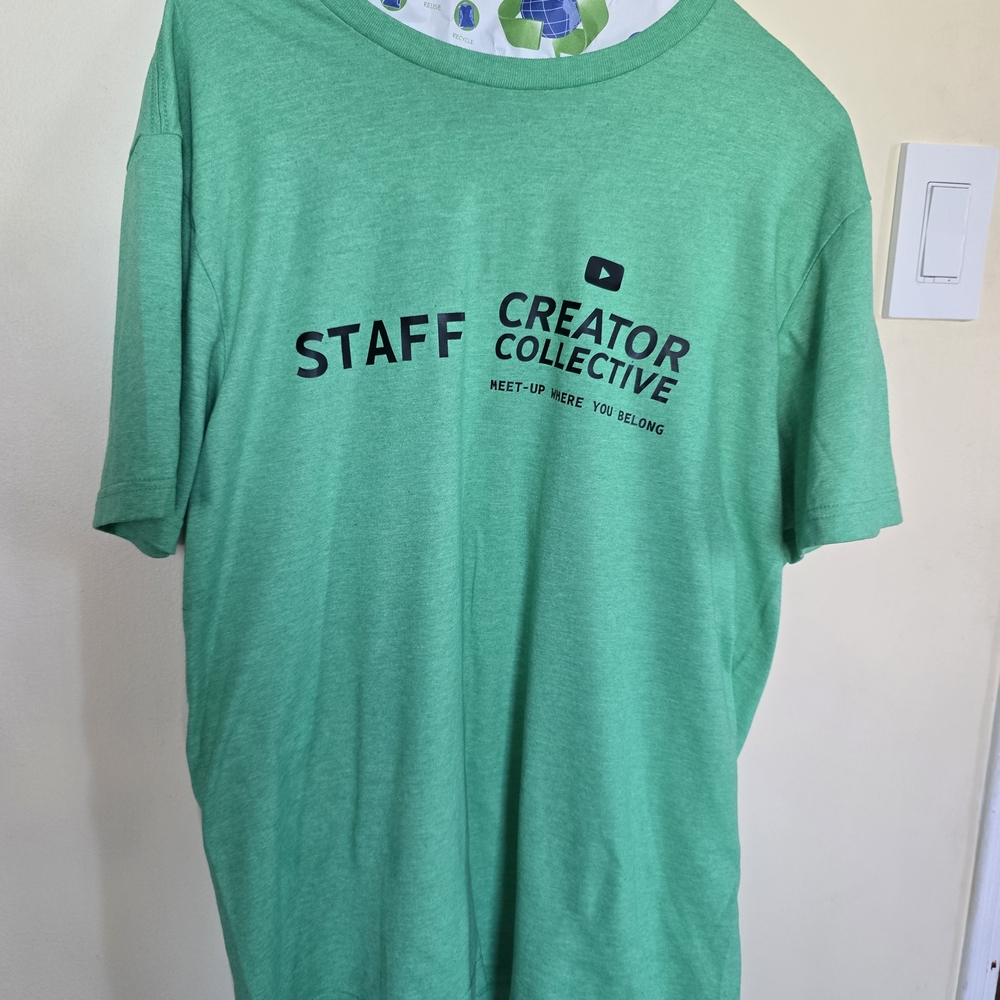 Green YOUTUBE Creator Collective Staff T-Shirt